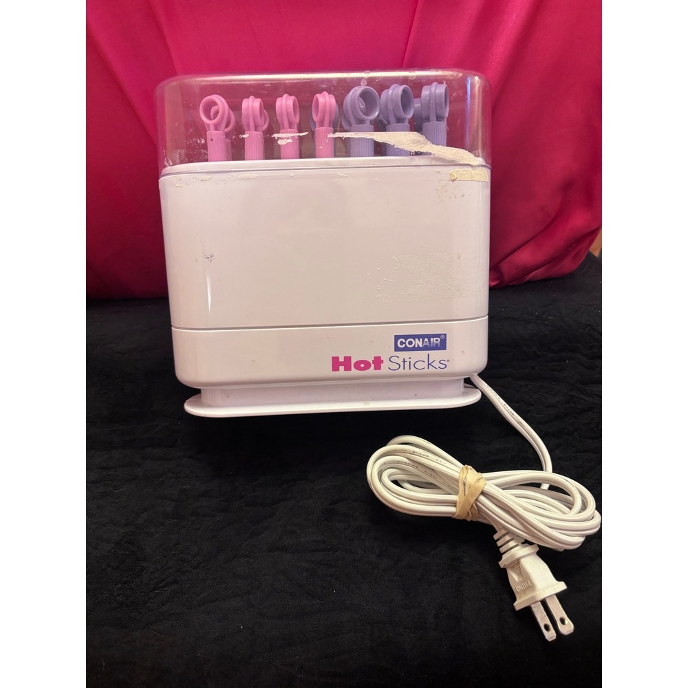 Conair Hot Sticks Instant Heat Hair Setter Flexible Rollers Pink Purple HS18J